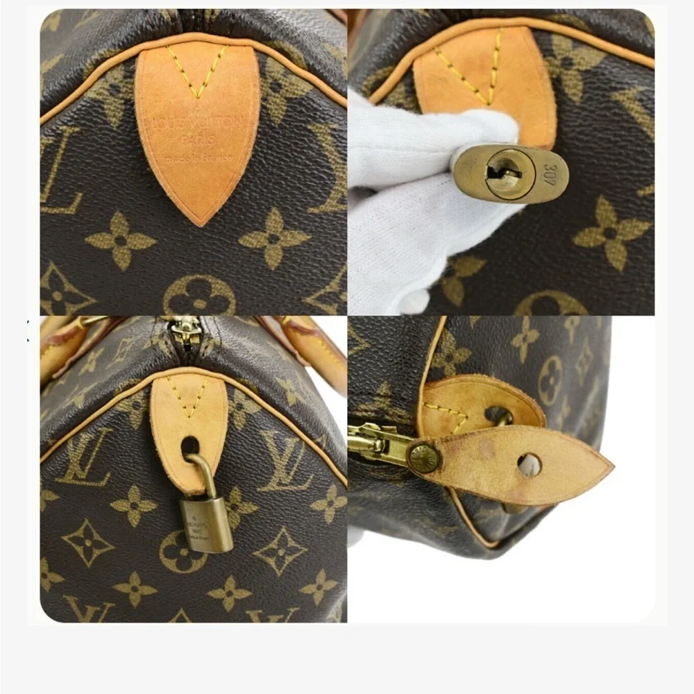 Louis Vuitton Monogram Speedy 30~. Authentic Preowned good condition - Picture 8 of 9
